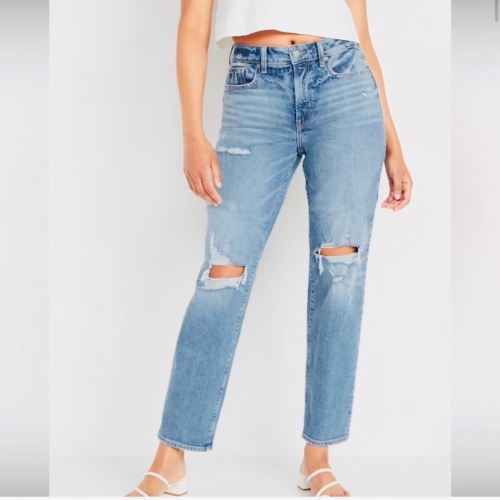 OLD NAVY | High Rise distressed boyfriend jeans